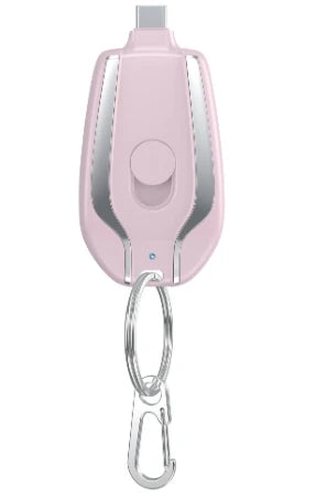 1500mAh Portable Mini  Power Bank Keychain Emergency Charger for Iphone Android Smartphone